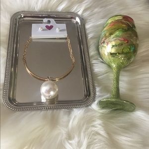 Pearl Choker Necklace set